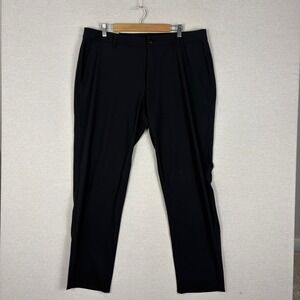 FootJoy Performance Knit Pant Mens 38x32 Black Golf Trousers Tech Performance